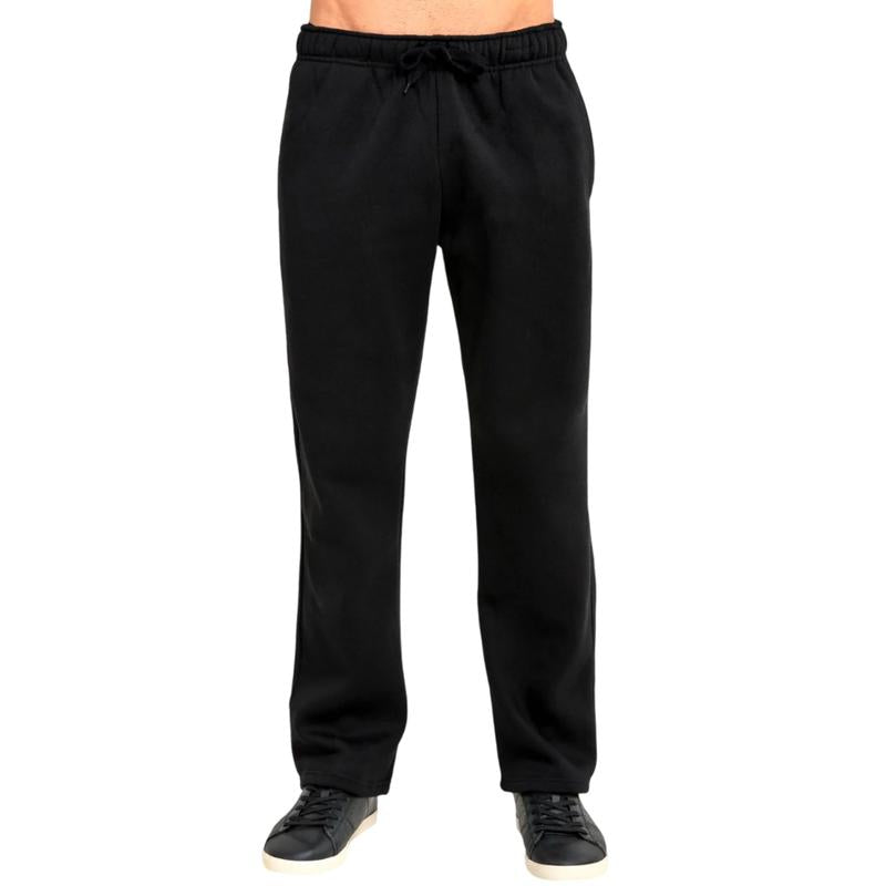 KZZ Men's Heavyweight Fleece Sweatpants Cotton with Drawstring and Pockets