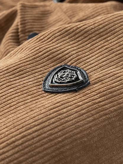 KZZ Men's Retro Corduroy Jacket