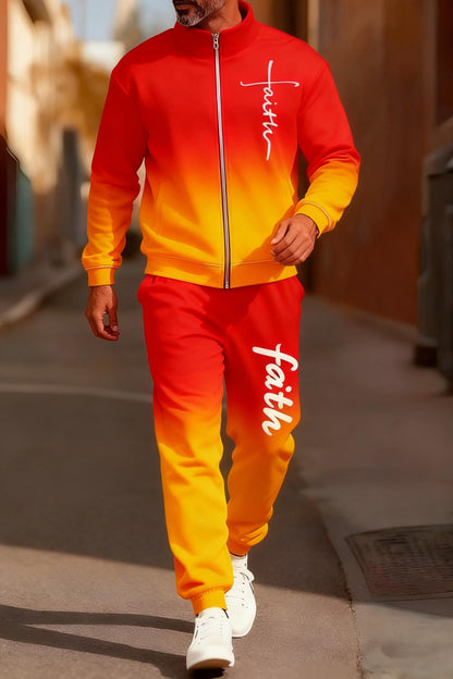 KZZ Stylish Ombre Activewear Set