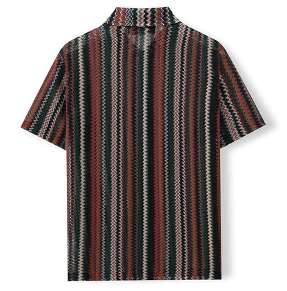 KZZ Casual Lace-up Cutout Top (Men's)