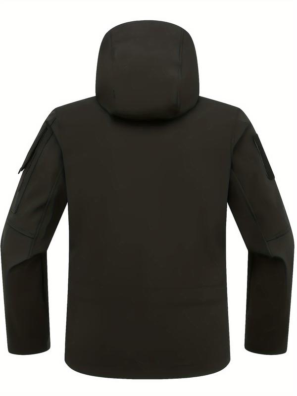 KZZ Men's Casual Hooded Hiking Jacket Warm Coat