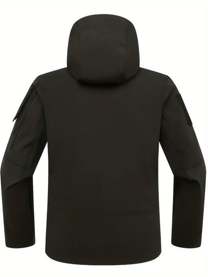 KZZ Men's Casual Hooded Hiking Jacket Warm Coat