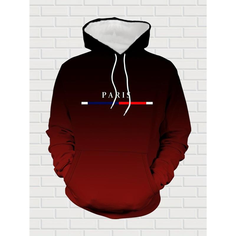 KZZ Men's Street Fashion Hoodie Set  Gradual Color Change  Hot Selling