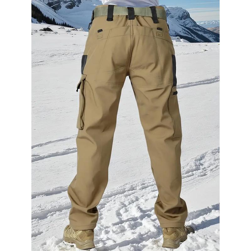 KZZ Men's Olive Green Tactical Joggers with Multi-Pockets