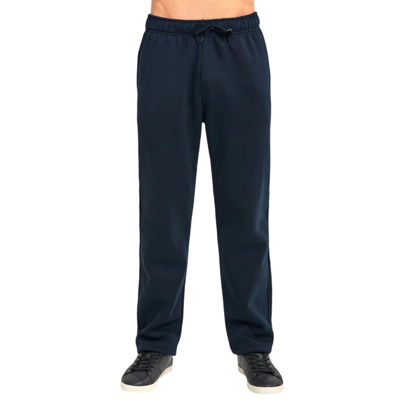 KZZ Men's Heavyweight Fleece Sweatpants Cotton with Drawstring and Pockets