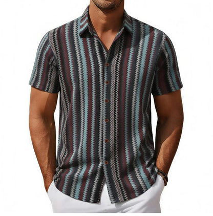 KZZ Casual Lace-up Cutout Top (Men's)