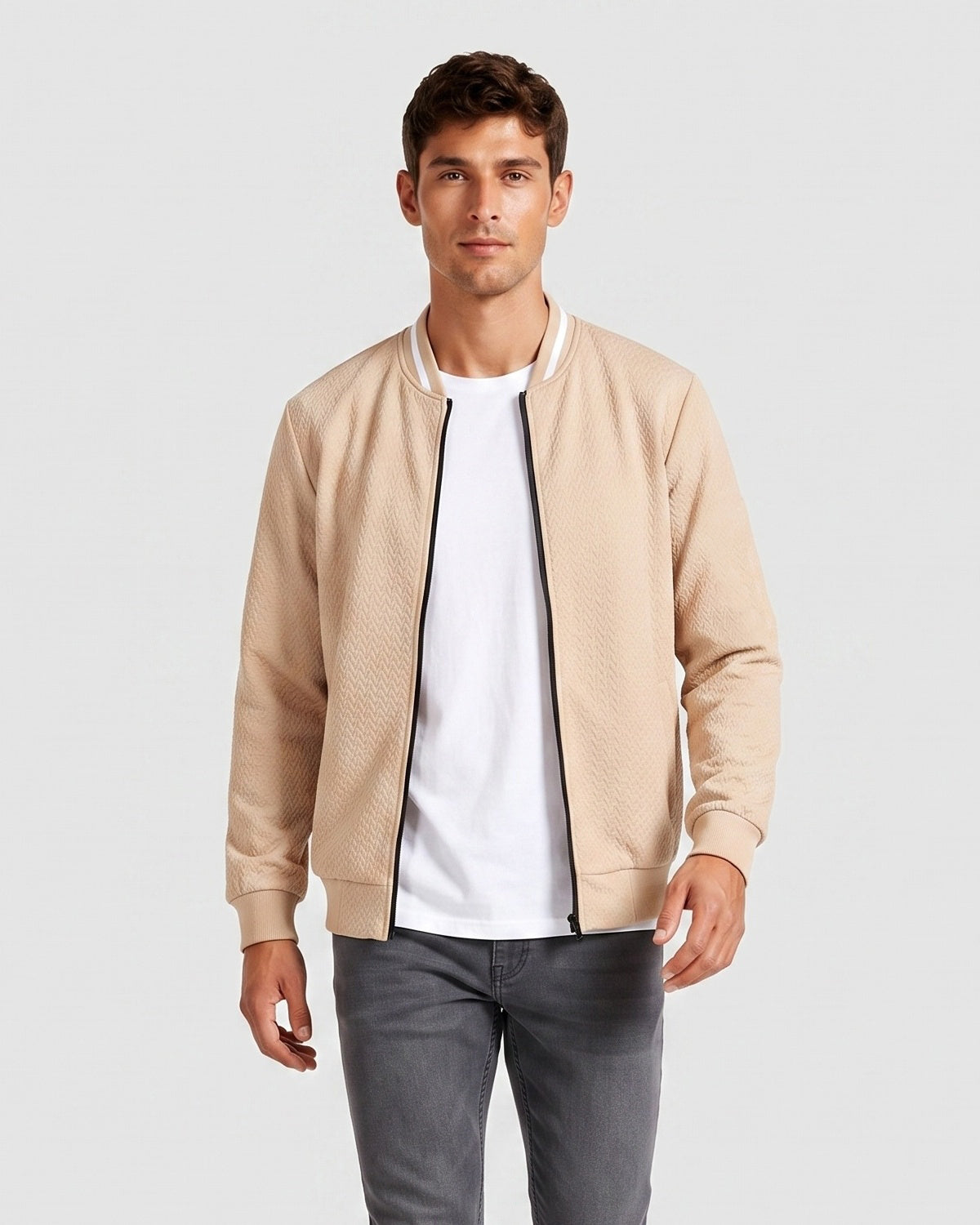 KZZ Men's Casual Baseball Jacket
