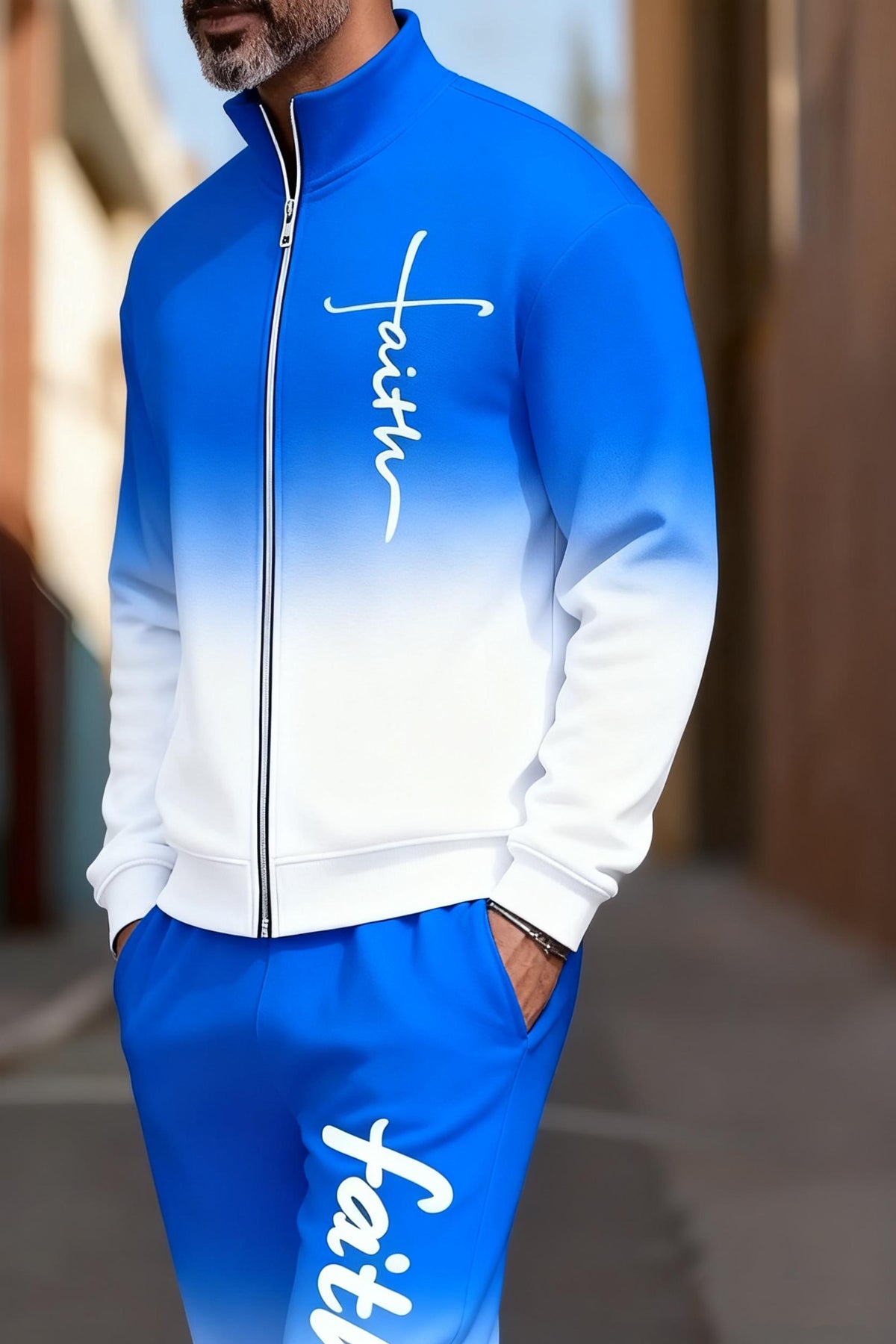 KZZ Stylish Ombre Activewear Set