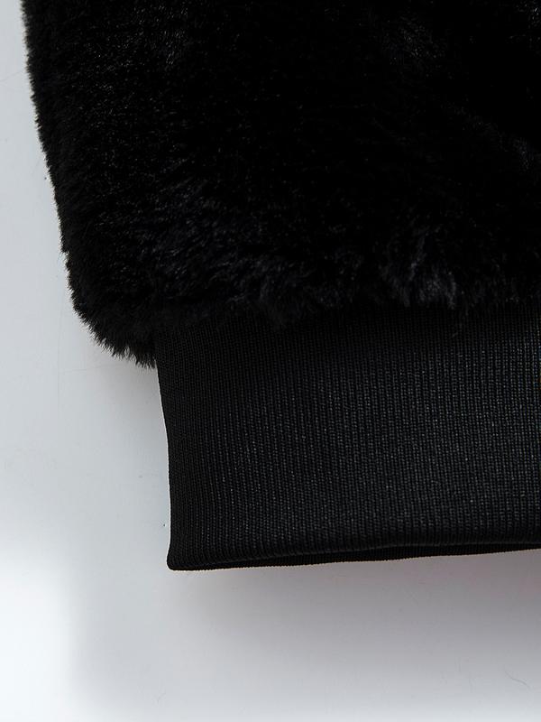 KZZ Men's Winter Fashion Fleece Jacket, Trendy Leopard Print Double-Sided Warm Coat