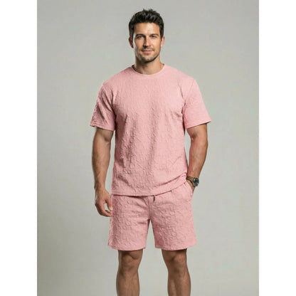 KZZ Men's Jacquard Two-Piece Set