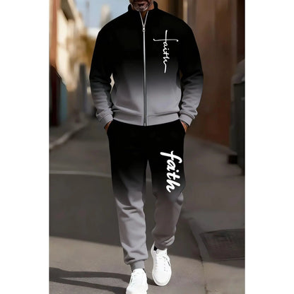 KZZ Stylish Ombre Activewear Set