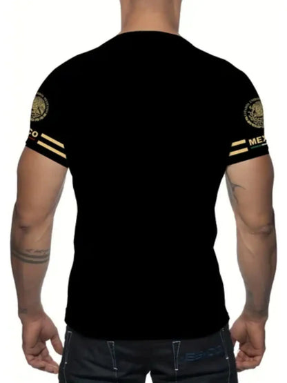 KZZ Men's 3D-Printed Short-Sleeve T-Shirt