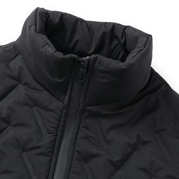 KZZ Men's Warm Vest Fleece Lined Wool  Black Gilet Crewneck Top