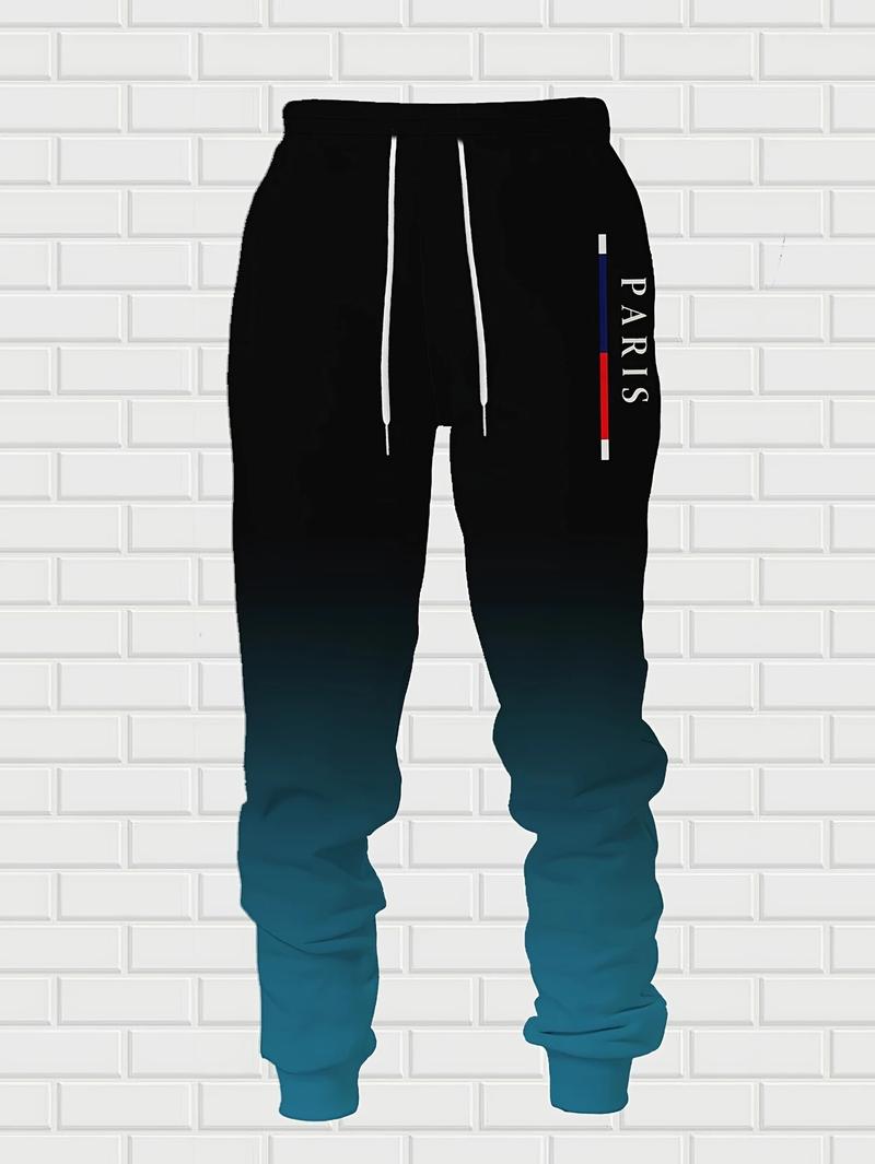 KZZ Men's Street Fashion Hoodie Set  Gradual Color Change  Hot Selling