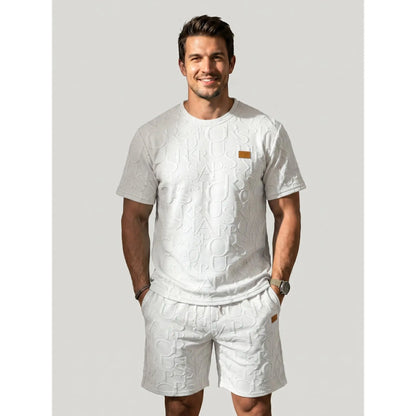 KZZ Men's Casual Fashion Two-Piece Set