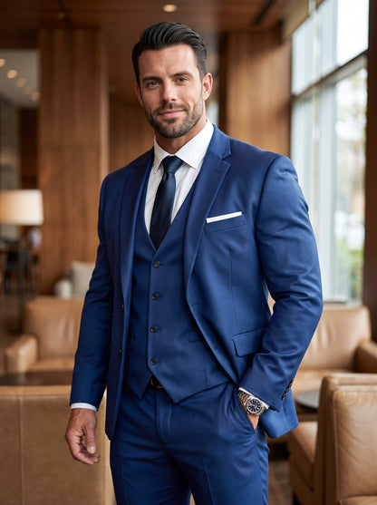 KZZ Men's three-piece suit