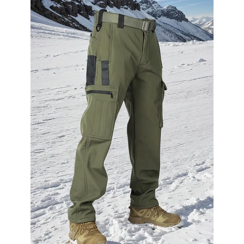 KZZ Men's Olive Green Tactical Joggers with Multi-Pockets