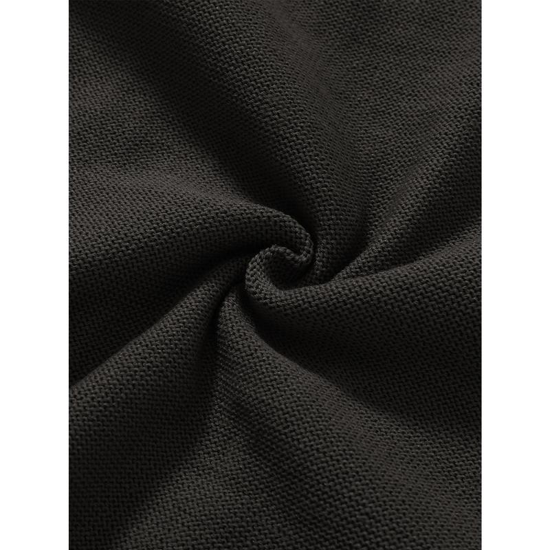 KZZ Men's Textured Drop Shoulder Turtle Neck Sweater Long Sleeve Knitwear