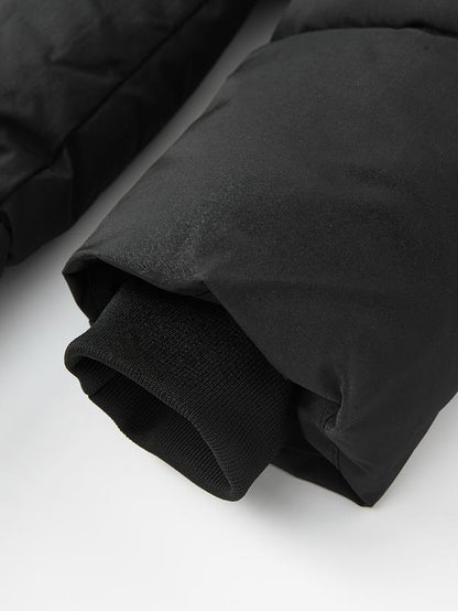 KZZ Men's Solid Color Pocket Zipper Hooded Coat