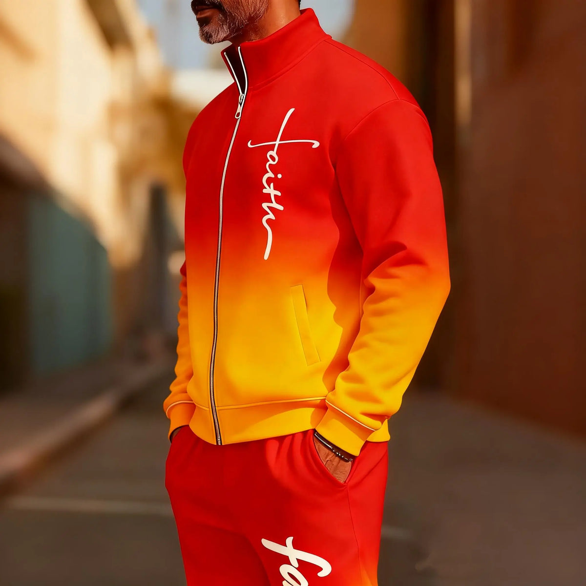 KZZ Stylish Ombre Activewear Set