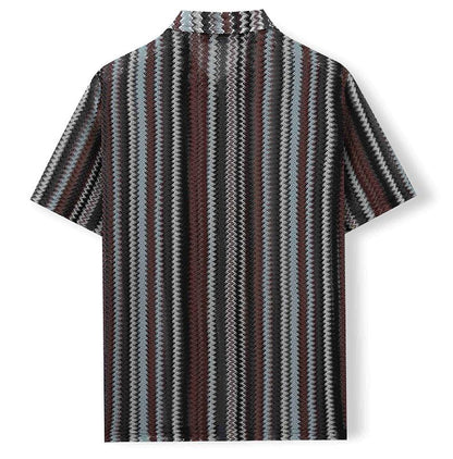 KZZ Casual Lace-up Cutout Top (Men's)