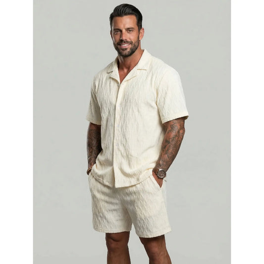 KZZ Summer Men's Casual Sports Suit