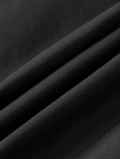 KZZ Men's Solid Color Pocket Zipper Hooded Coat