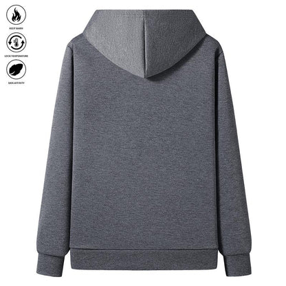 KZZ Men's Winter Fleece Lined Warm Hooded Jacket