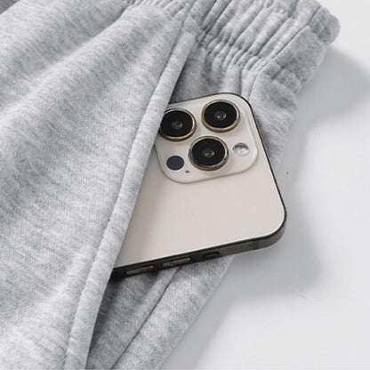 KZZ Autumn & Winter Lazy Set Fleece Hoodie + Straight-Leg Sweatpants