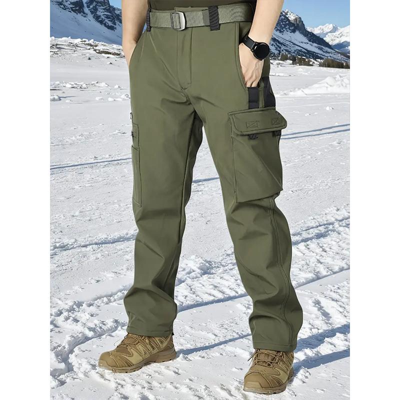 KZZ Men's Olive Green Tactical Joggers with Multi-Pockets