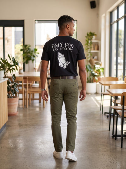 KZZ Men's loose-fit short-sleeve top