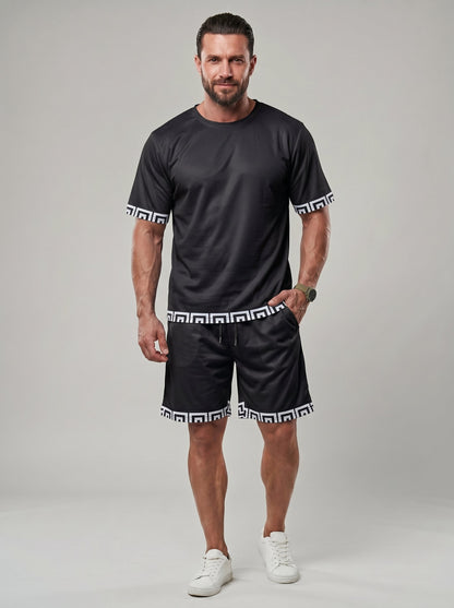 KZZ Men's Two-Piece Loungewear Set