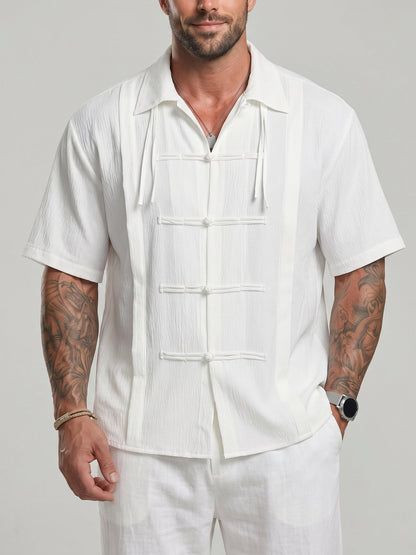 KZZ New Chinese-Style & Hong Kong-Style Youth Shirt