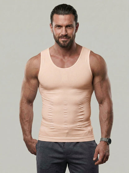 KZZ Men's Solid-Color Slimming & Shaping Vest
