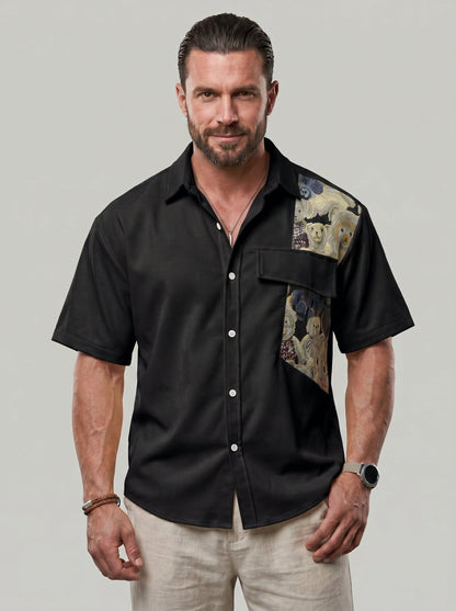 KZZ Men's Summer Short-Sleeve Shirt