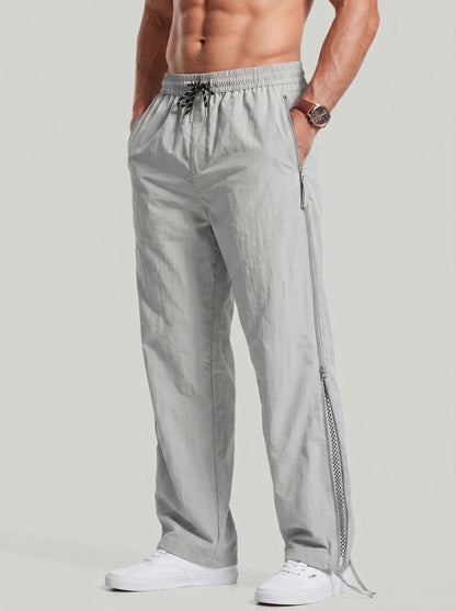 KZZ Men's Wide-Leg Techwear Trousers