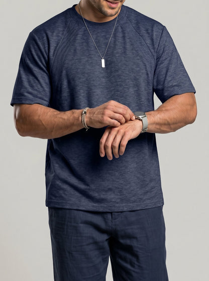 KZZ Men's Crew Neck T-Shirt