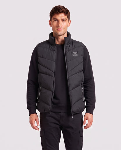 KZZ Loose-fit stand-collar vest