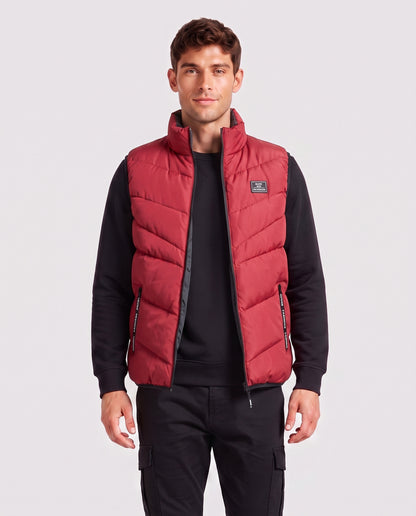 KZZ Loose-fit stand-collar vest