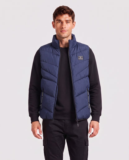 KZZ Loose-fit stand-collar vest