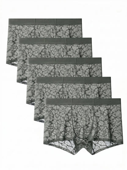 KZZ Men's lace boxer briefs