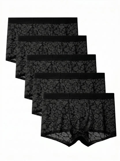 KZZ Men's lace boxer briefs