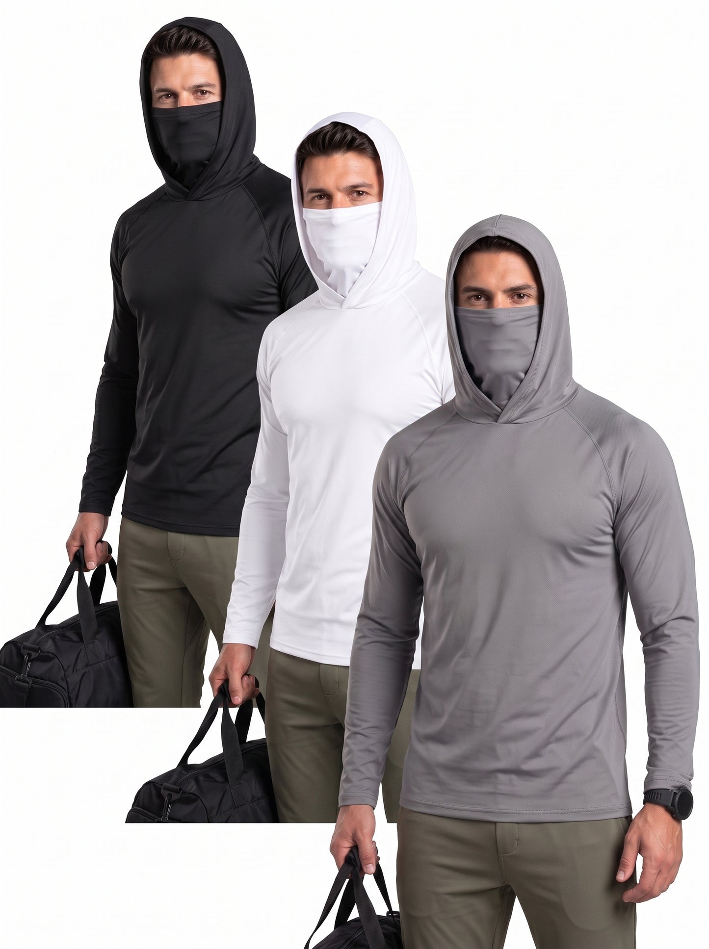 KZZ Men's Casual Hooded Pullover