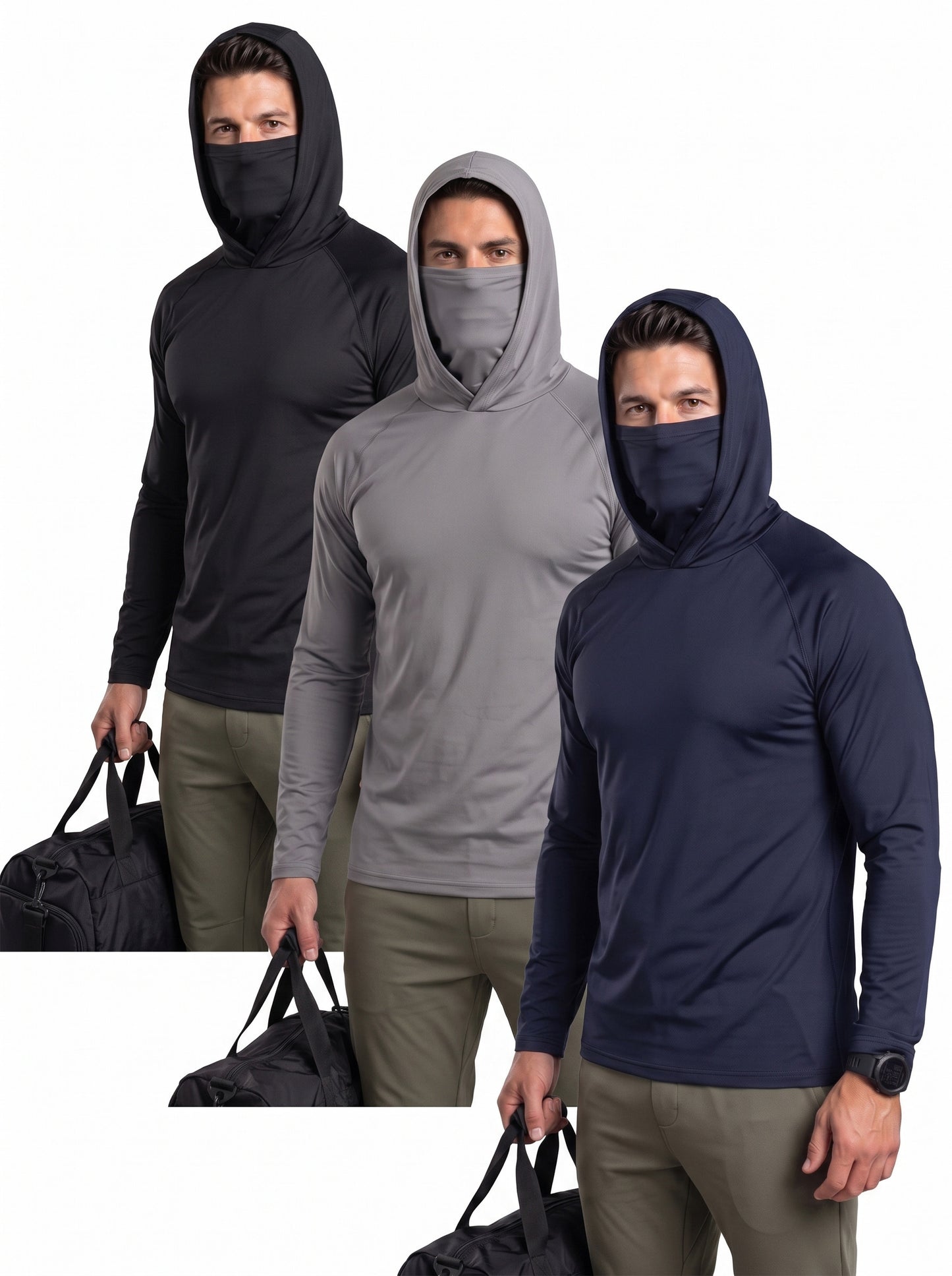 KZZ Men's Casual Hooded Pullover