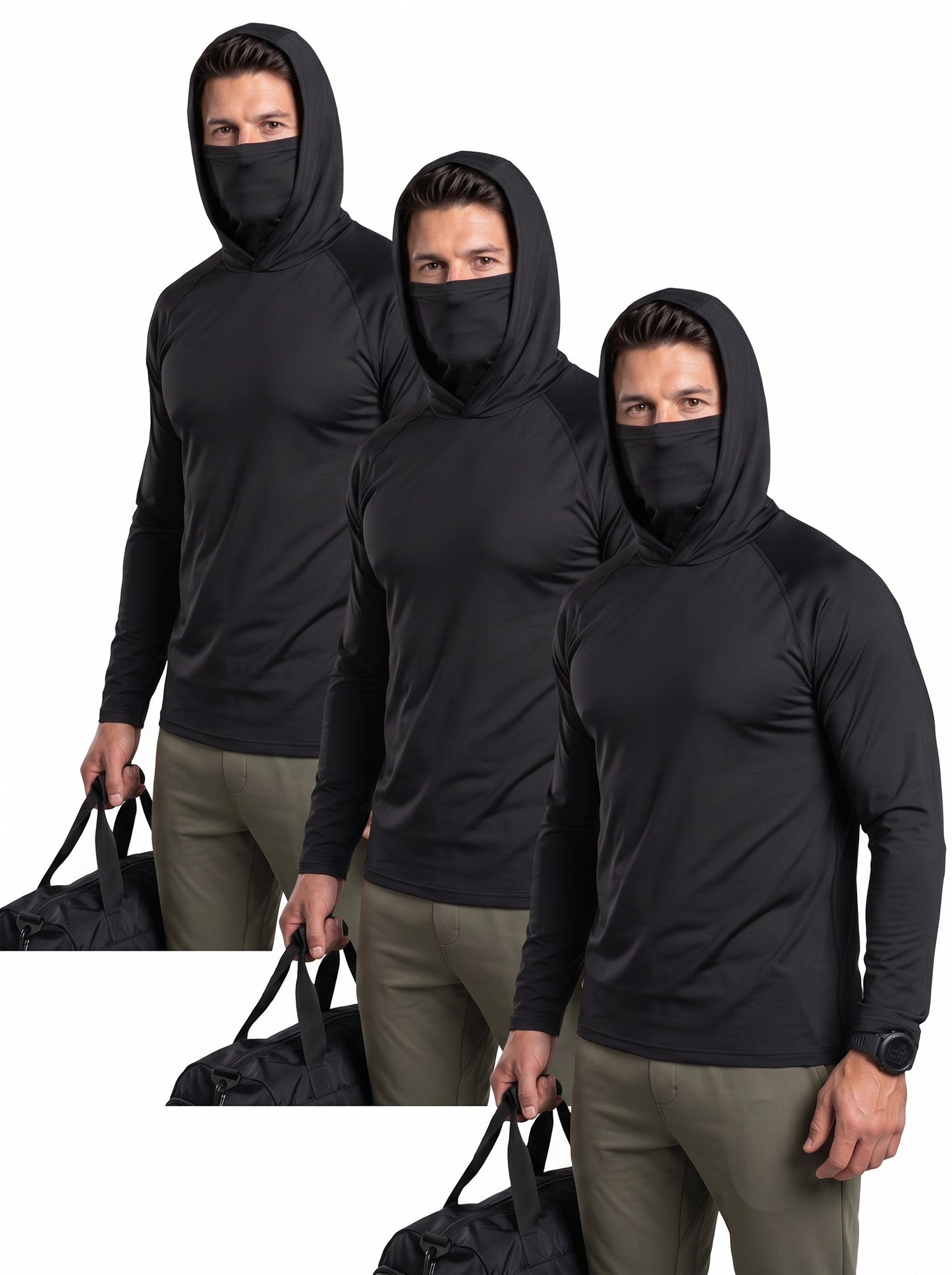 KZZ Men's Casual Hooded Pullover