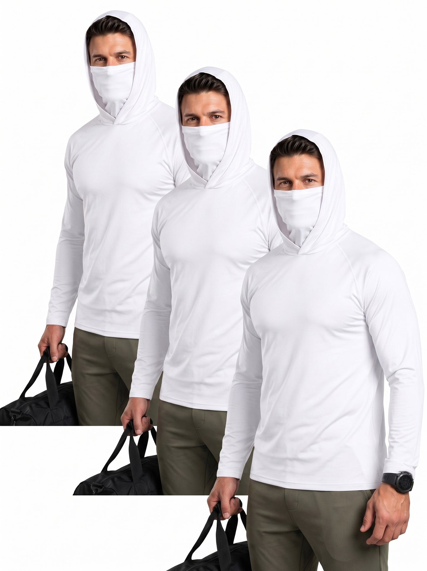 KZZ Men's Casual Hooded Pullover