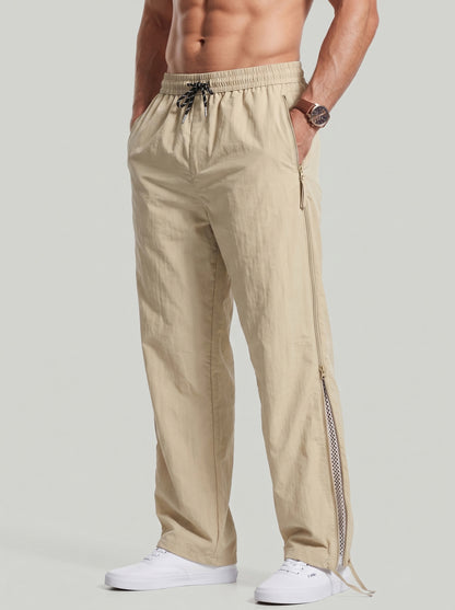KZZ Men's Wide-Leg Techwear Trousers