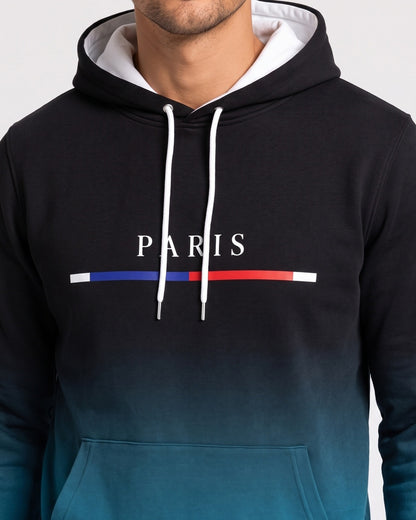 KZZ Men's Street Fashion Hoodie Set  Gradual Color Change  Hot Selling