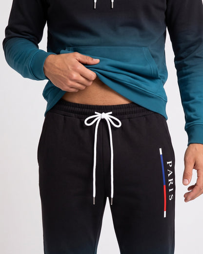 KZZ Men's Street Fashion Hoodie Set  Gradual Color Change  Hot Selling