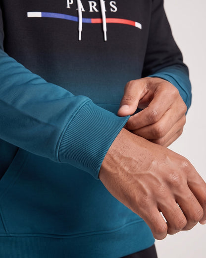 KZZ Men's Street Fashion Hoodie Set  Gradual Color Change  Hot Selling